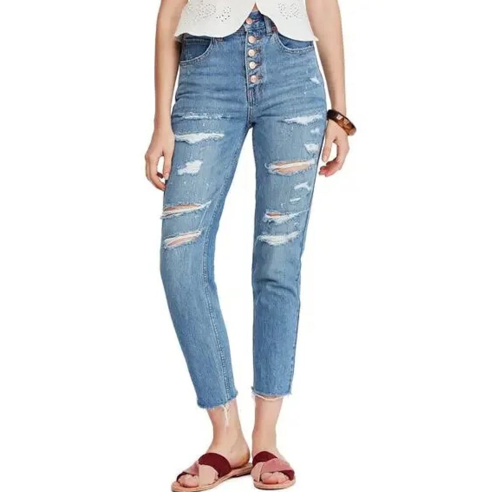Free People We The Free Blossom Rigid Skinny Jeans Size 27